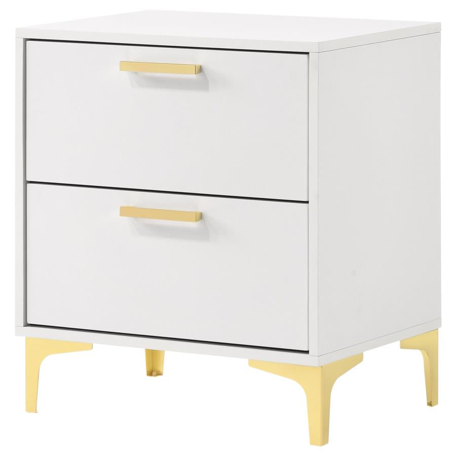 Kendall 2-drawer Nightstand White-zoom-4