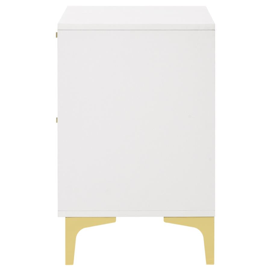 Kendall 2-drawer Nightstand White-zoom-5