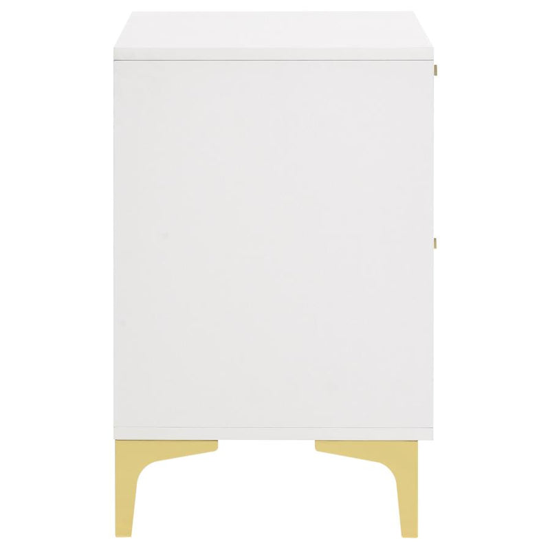 Kendall 2-drawer Nightstand White-zoom-