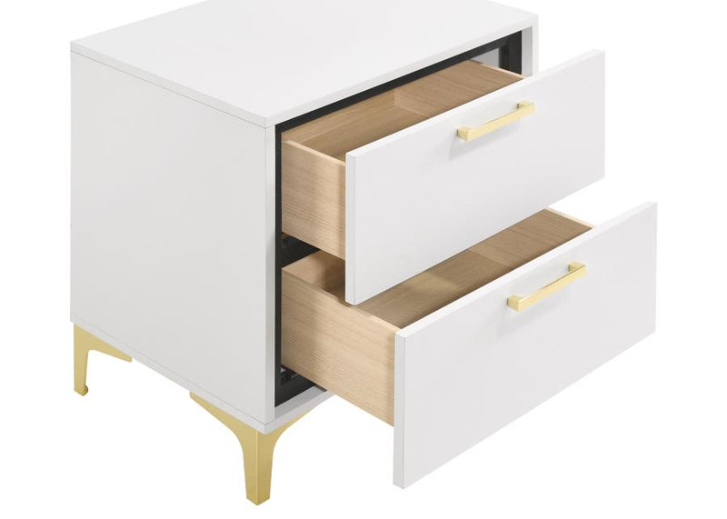 Kendall 2-drawer Nightstand White-zoom-