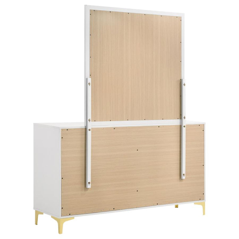 Kendall 6-drawer Dresser with Mirror White-zoom-
