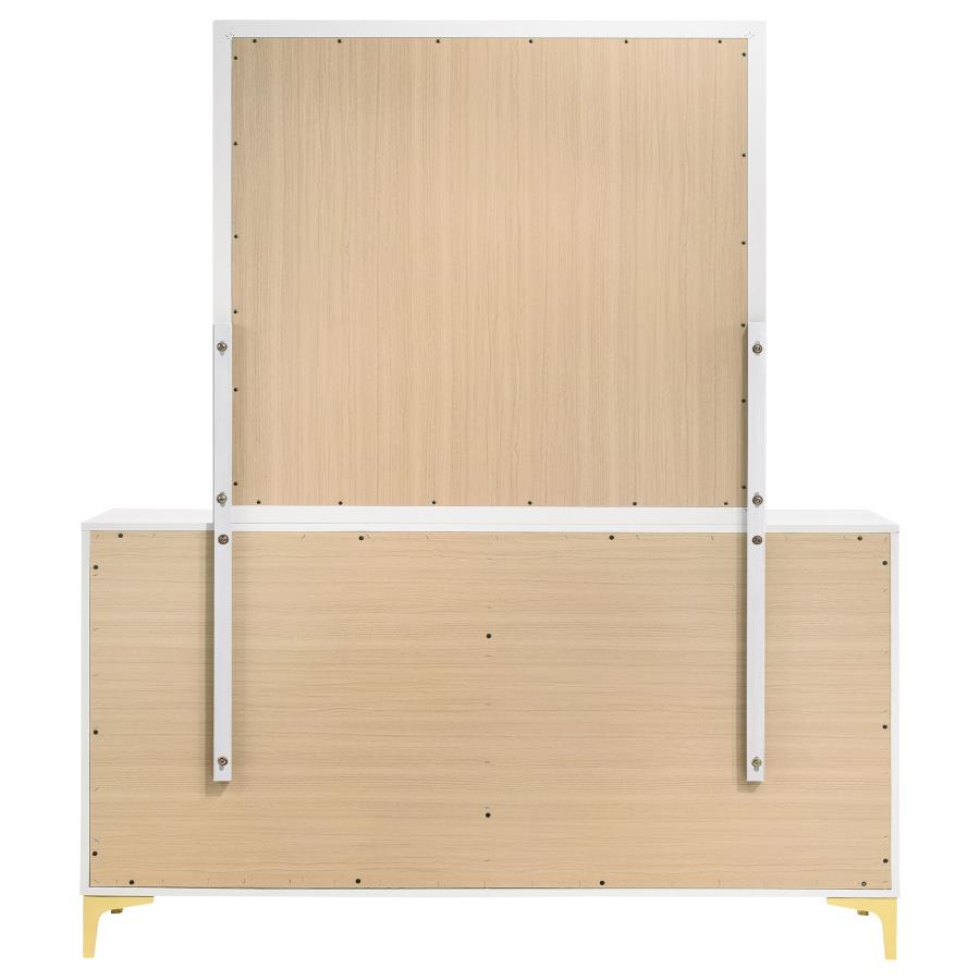 Kendall 6-drawer Dresser with Mirror White-zoom-7