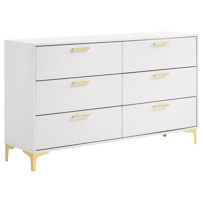 Kendall 6-drawer Dresser White-zoom-