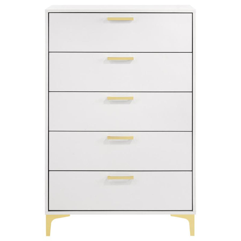 Kendall 5-drawer Bedroom Chest White-zoom-