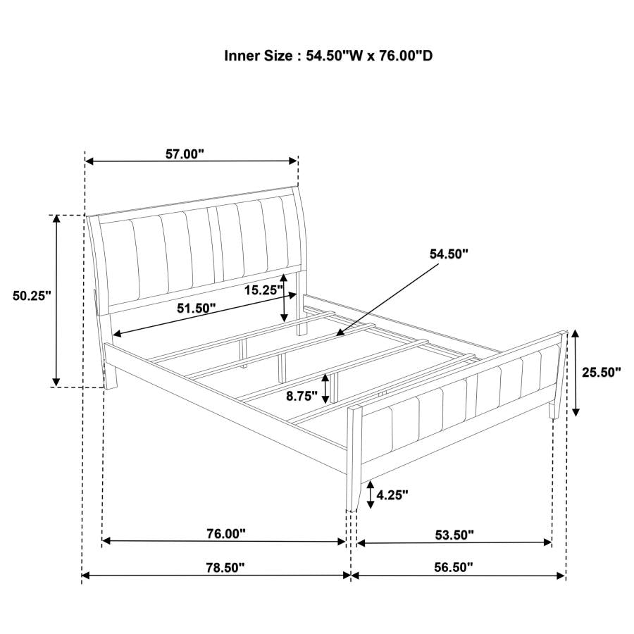 Wilkes 4-piece Full Bedroom Set Dark Cocoa-17