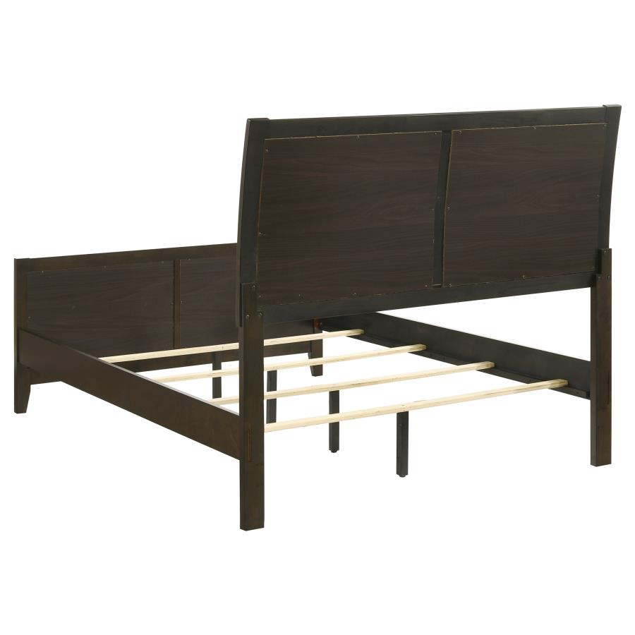 Wilkes 51-inch Upholstered Full Bed Dark Cocoa-5