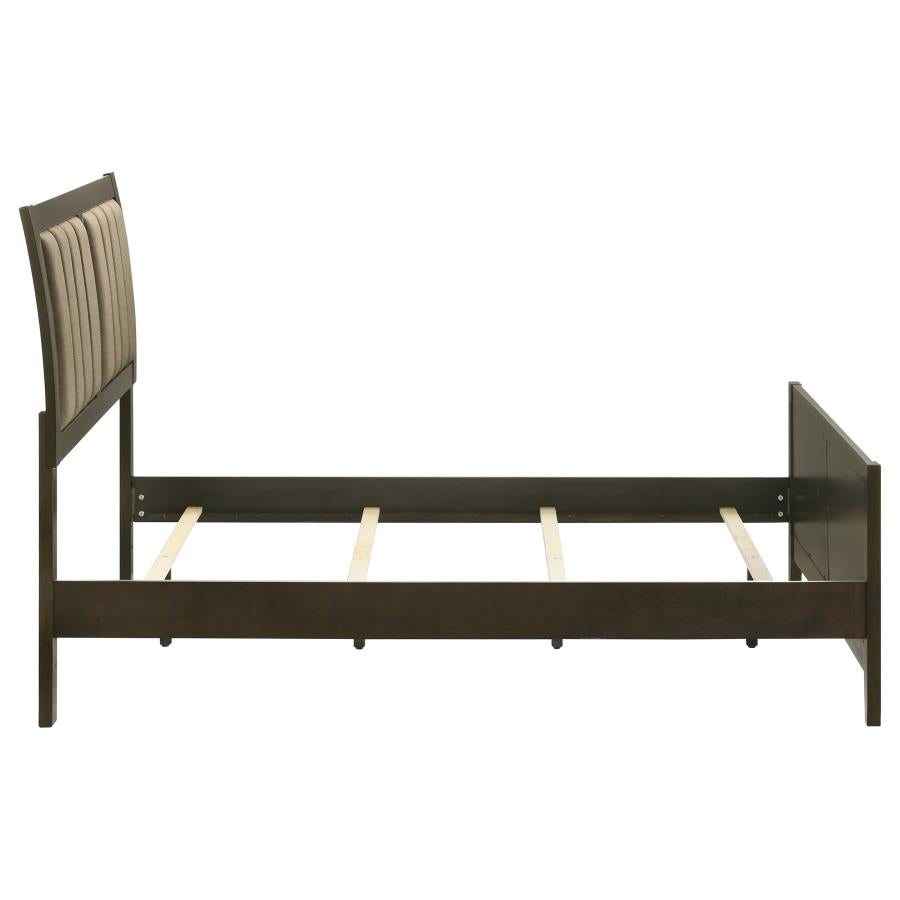 Wilkes 51-inch Upholstered Full Bed Dark Cocoa-6