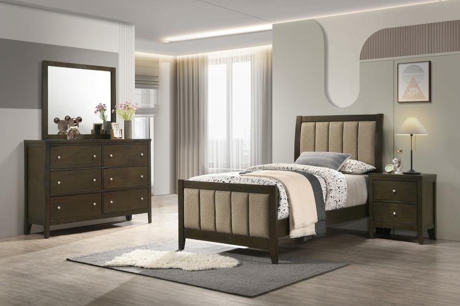 Wilkes 4-piece Twin Bedroom Set Dark Cocoa-1