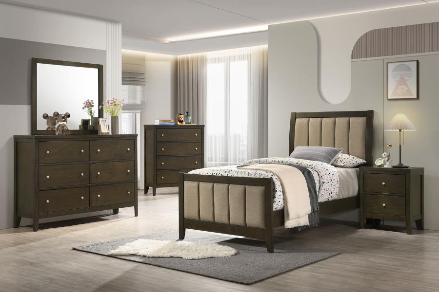 Wilkes 5-piece Twin Bedroom Set Dark Cocoa-zoom-1