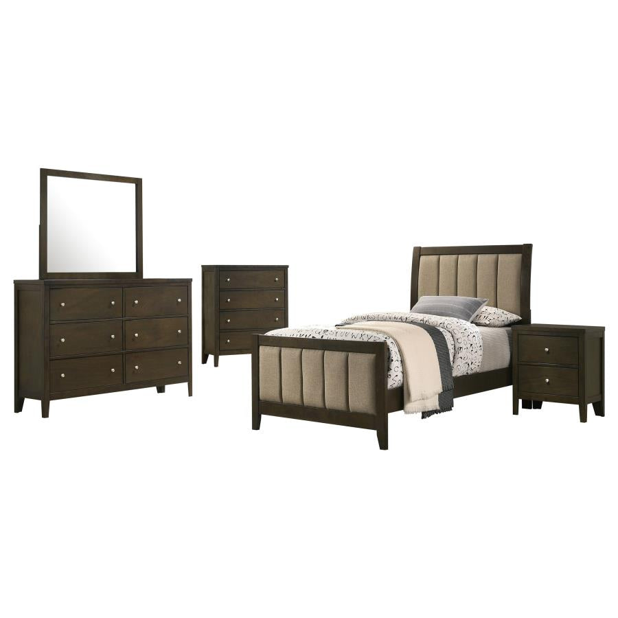 Wilkes 5-piece Twin Bedroom Set Dark Cocoa-zoom-2