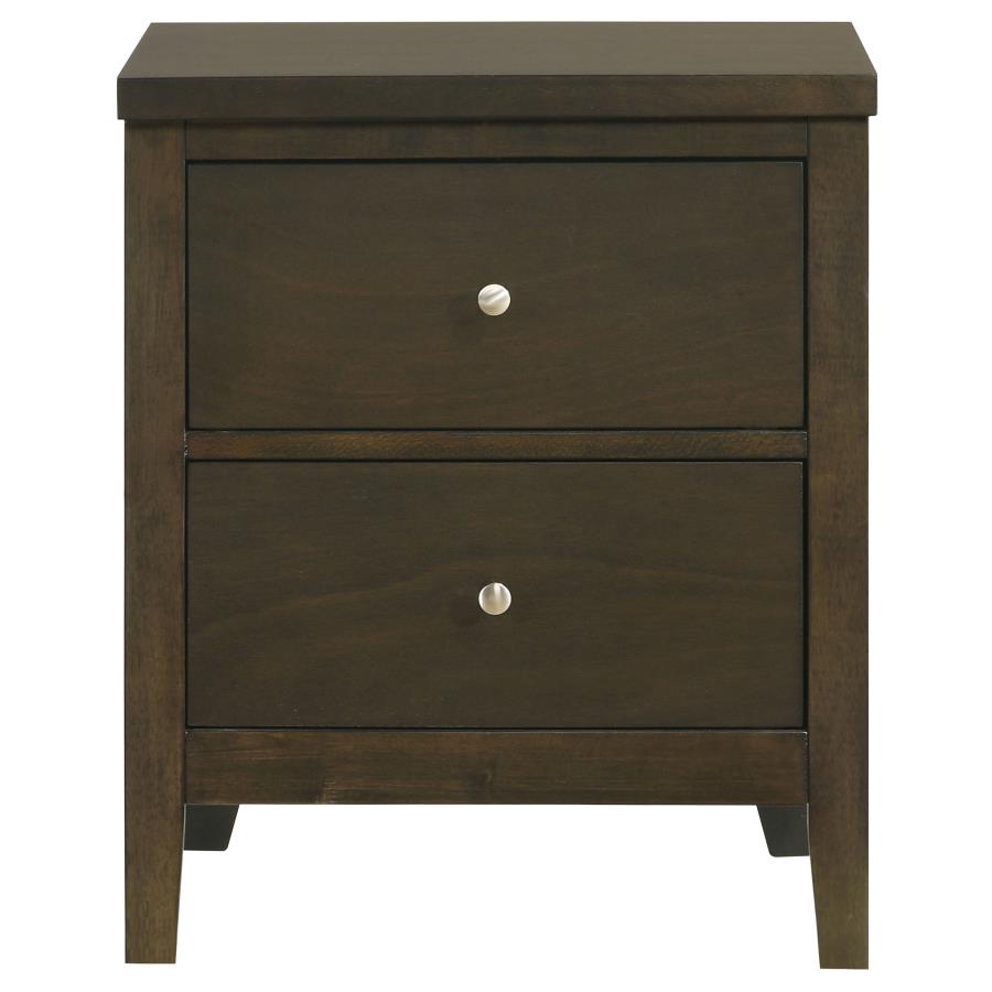 Wilkes 2-drawer Nightstand Bedside Table Dark Cocoa-3
