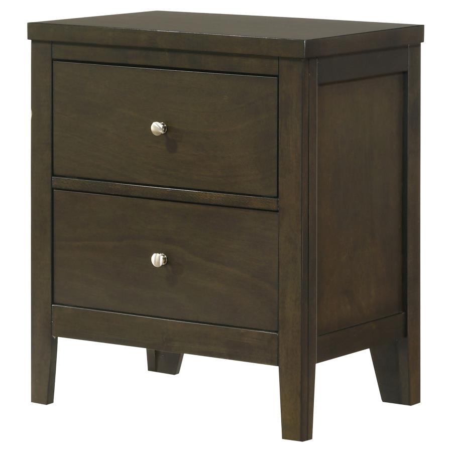 Wilkes 2-drawer Nightstand Bedside Table Dark Cocoa-zoom-4