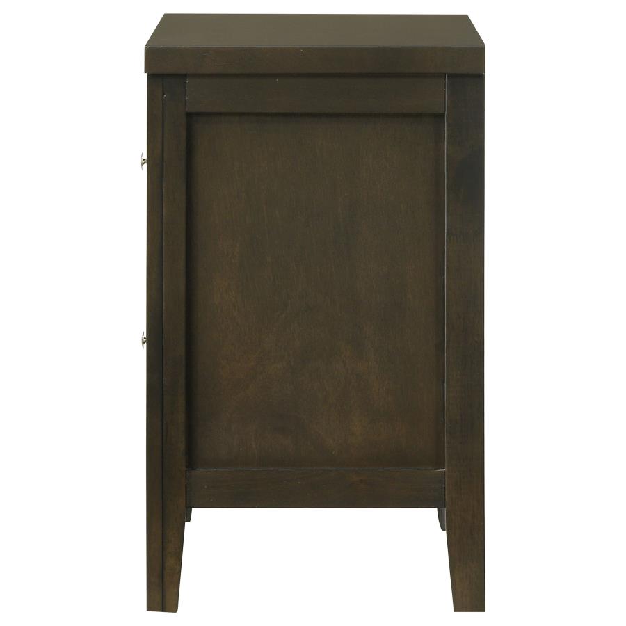 Wilkes 2-drawer Nightstand Bedside Table Dark Cocoa-5