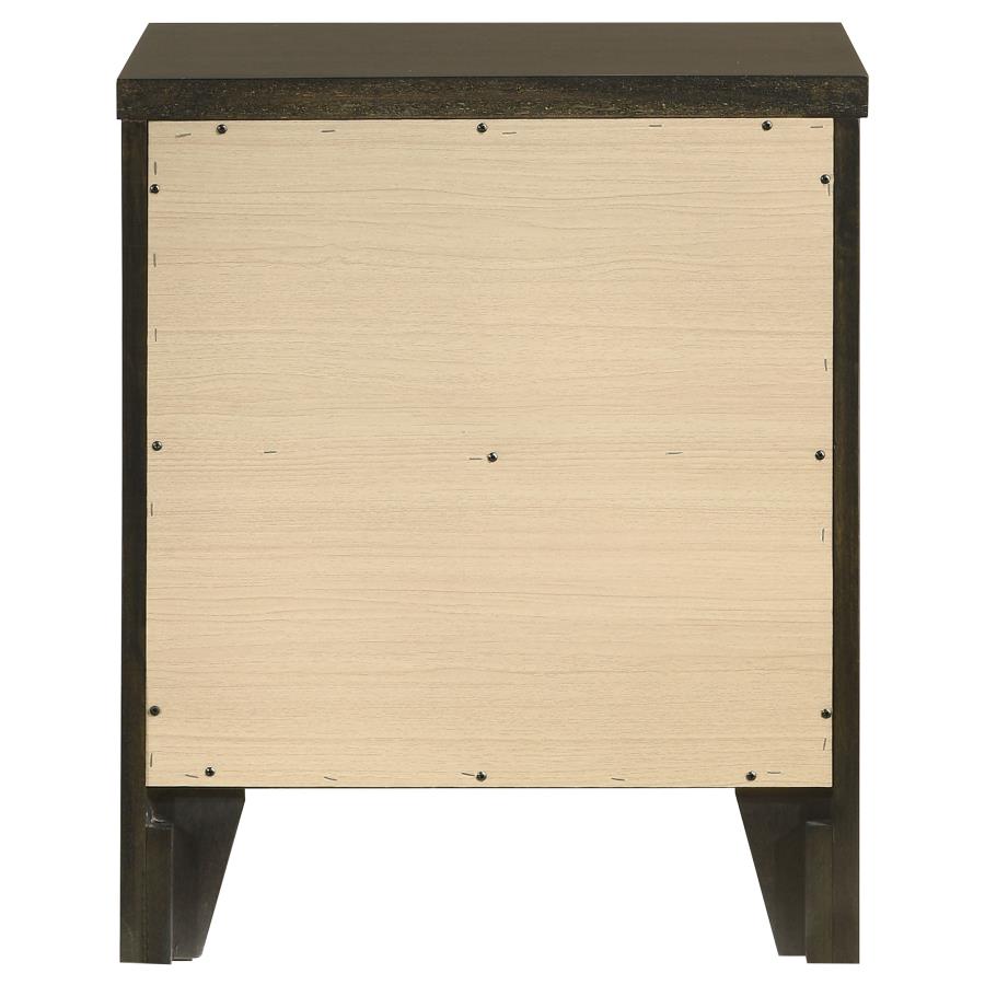 Wilkes 2-drawer Nightstand Bedside Table Dark Cocoa-7