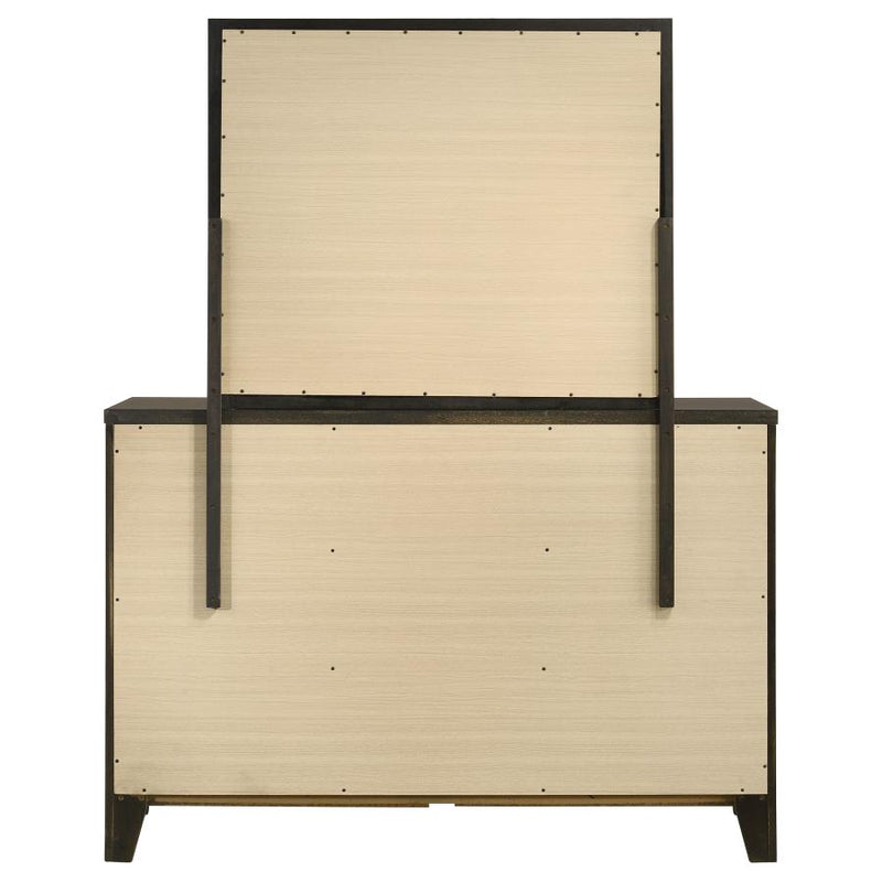 Wilkes 6-drawer Dresser and Mirror Dark Cocoa-zoom-