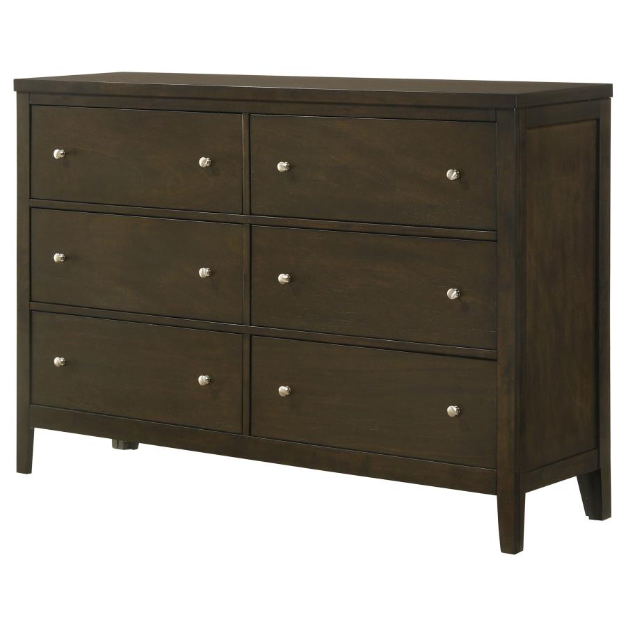 Wilkes 6-drawer Dresser Cabinet Dark Cocoa-4