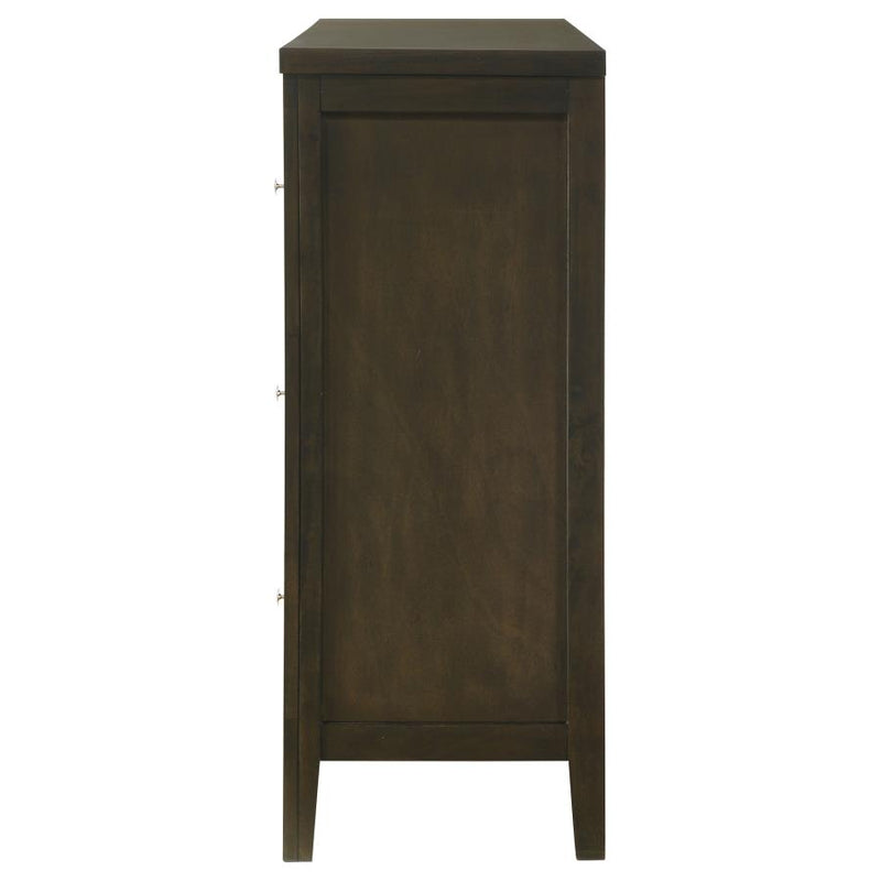 Wilkes 6-drawer Dresser Cabinet Dark Cocoa-zoom-