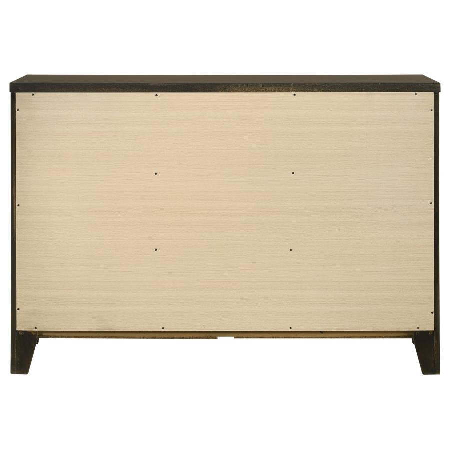 Wilkes 6-drawer Dresser Cabinet Dark Cocoa-7