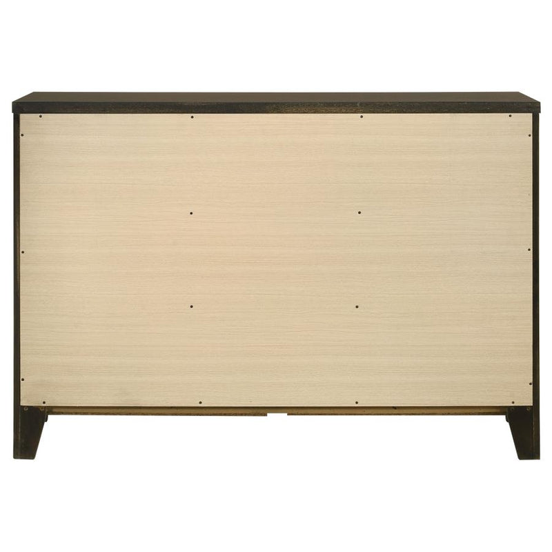 Wilkes 6-drawer Dresser Cabinet Dark Cocoa-zoom-