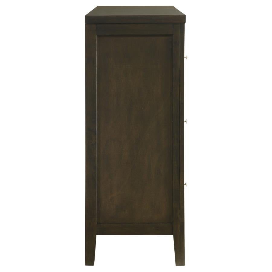 Wilkes 6-drawer Dresser Cabinet Dark Cocoa-zoom-9