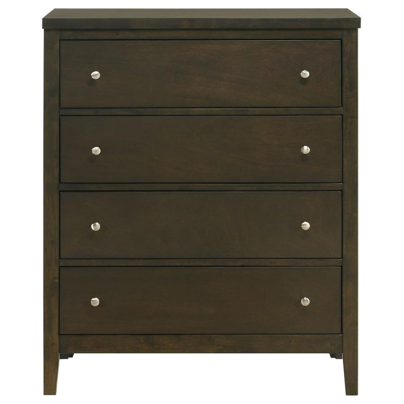 Wilkes 4-drawer Chest of Drawers Dark Cocoa-zoom-
