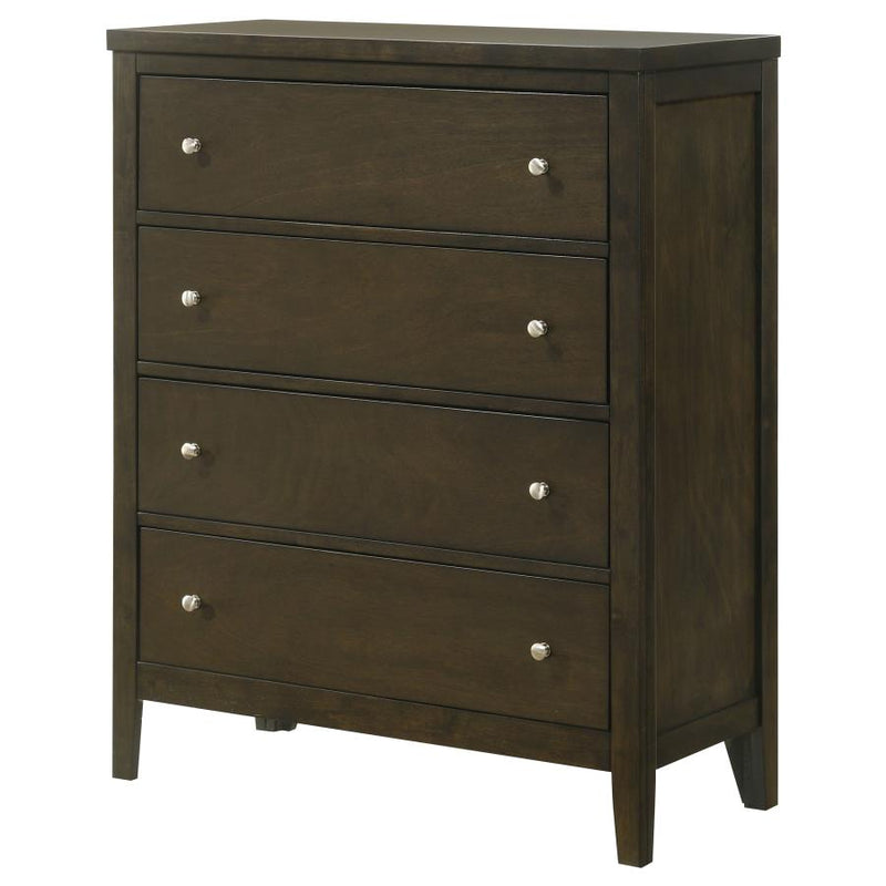 Wilkes 4-drawer Chest of Drawers Dark Cocoa-zoom-