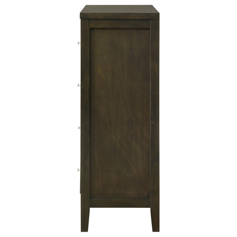 Wilkes 4-drawer Chest of Drawers Dark Cocoa-5