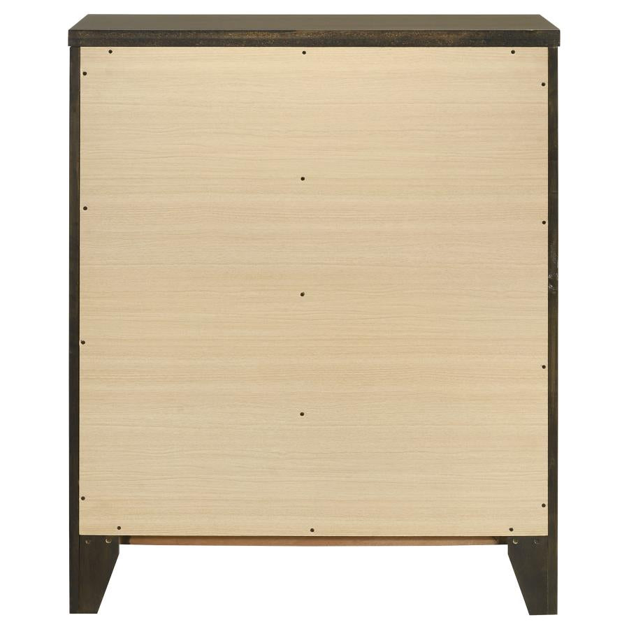 Wilkes 4-drawer Chest of Drawers Dark Cocoa-7