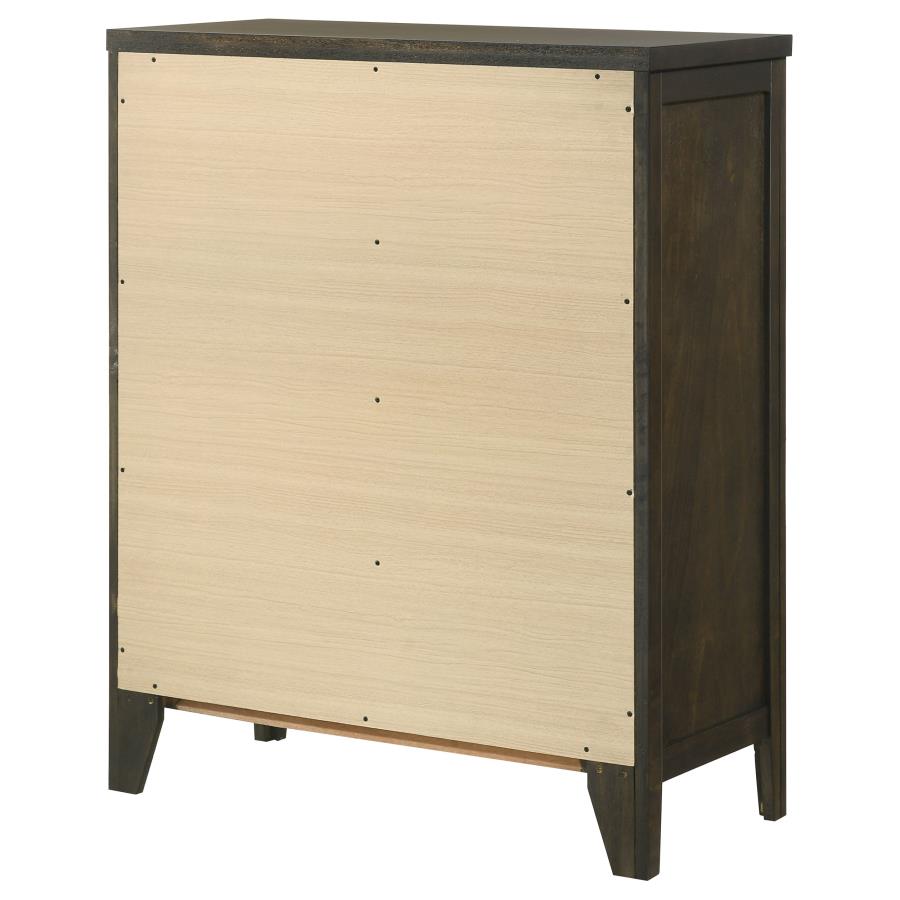 Wilkes 4-drawer Chest of Drawers Dark Cocoa-zoom-8