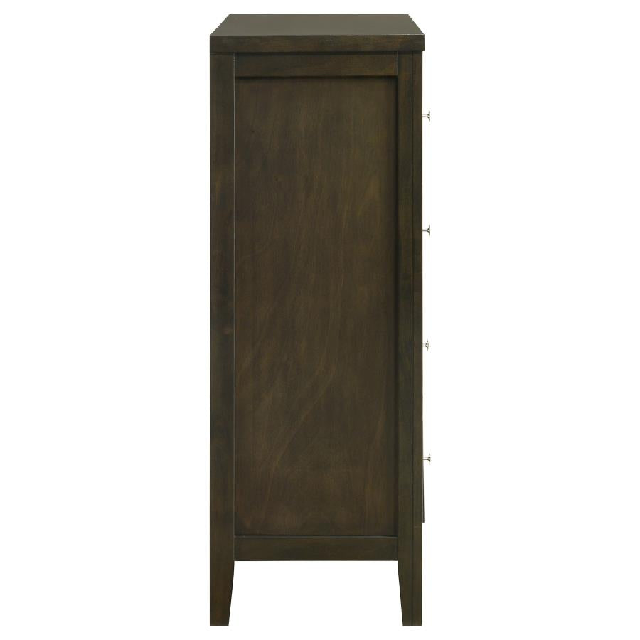 Wilkes 4-drawer Chest of Drawers Dark Cocoa-zoom-9