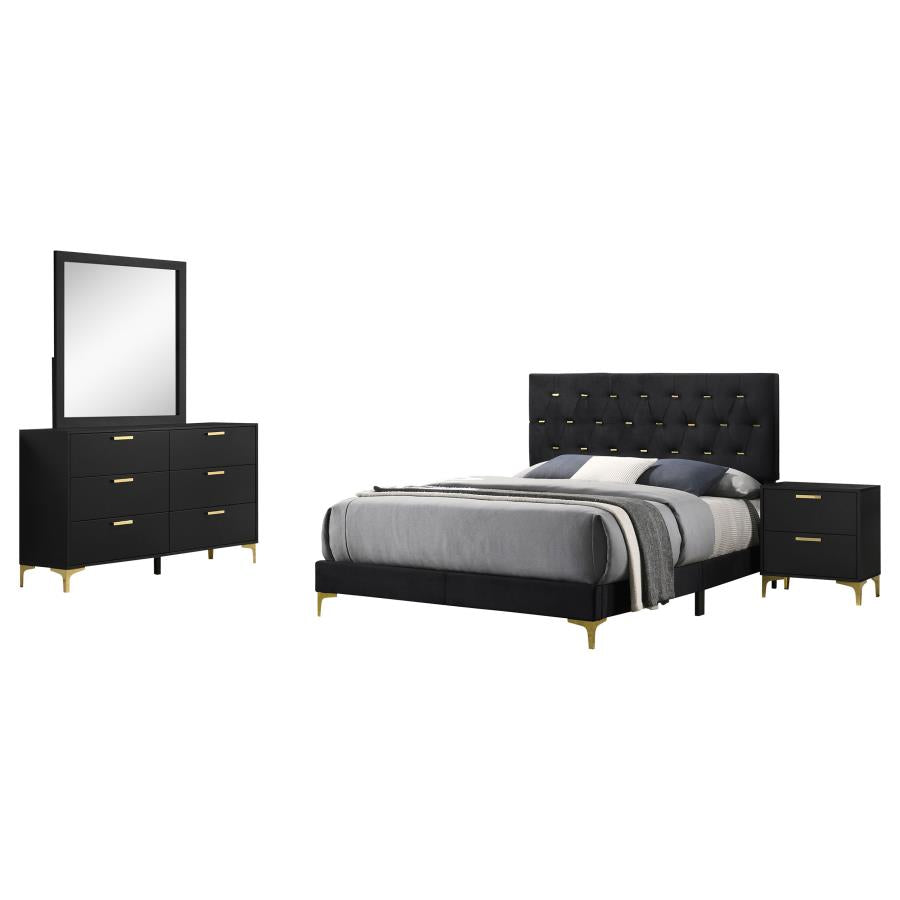 Kendall 4-piece Eastern King Bedroom Set Black-zoom-2