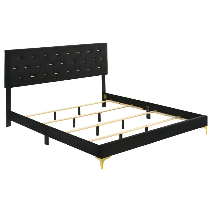 Kendall 4-piece Eastern King Bedroom Set Black-3