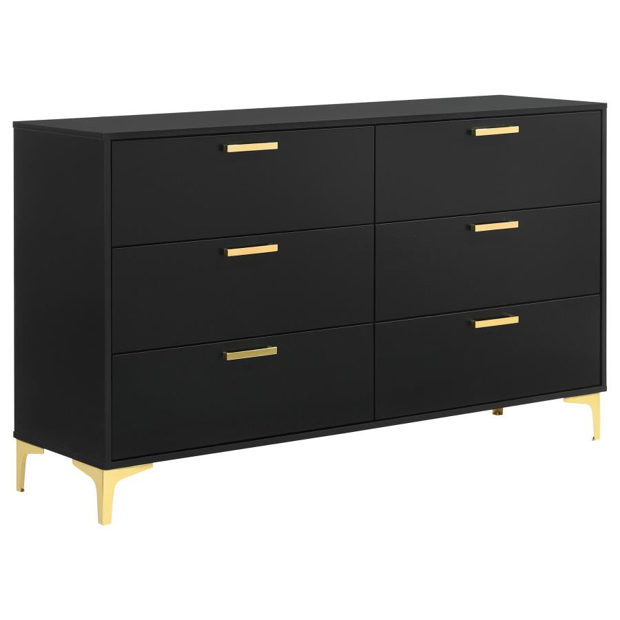 Kendall 4-piece Queen Bedroom Set Black-7