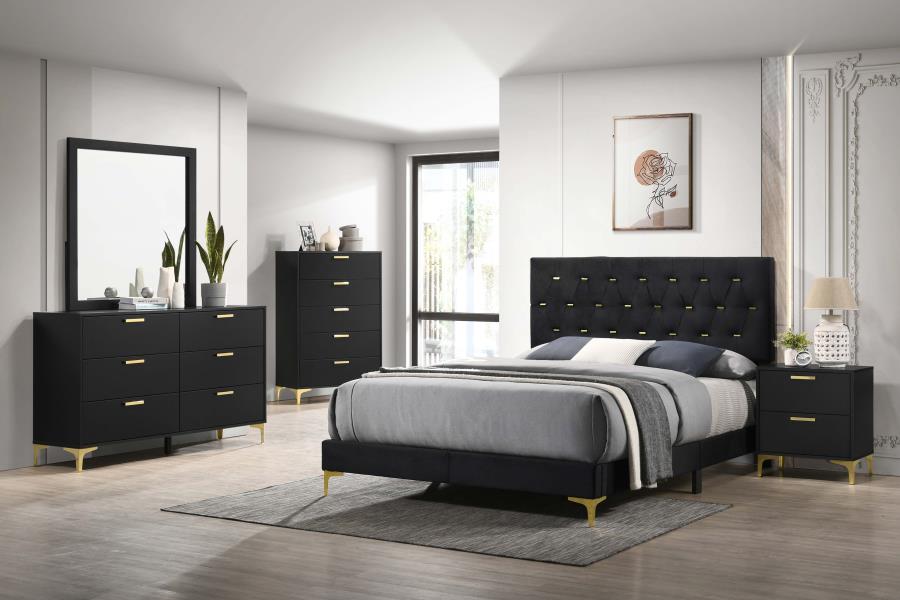 Kendall 5-piece Queen Bedroom Set Black-zoom-1