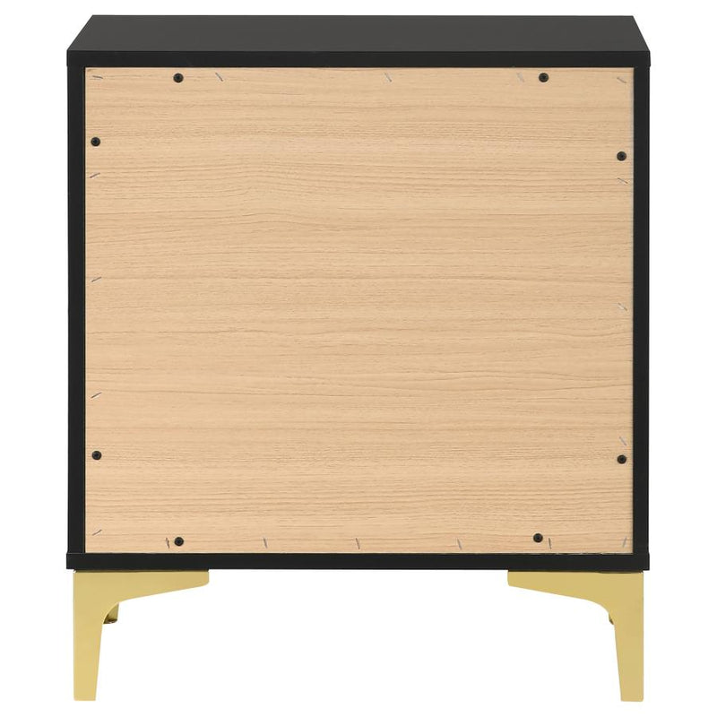 Kendall 2-drawer Nightstand Black-zoom-