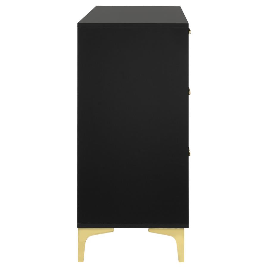 Kendall 6-drawer Dresser Black-6
