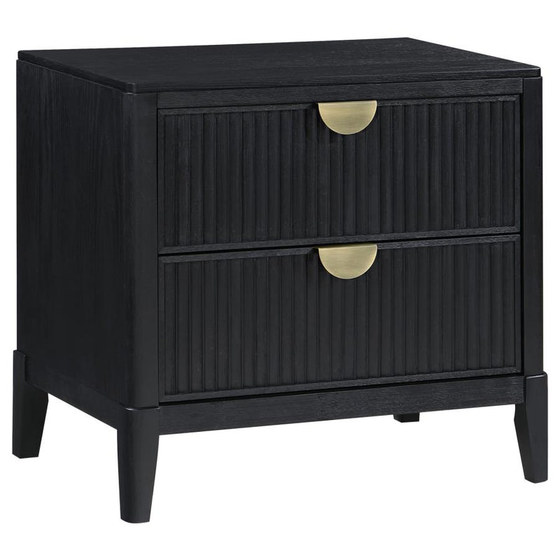 Brookmead 4-piece Upholstered Eastern King Bedroom Set Black-zoom-