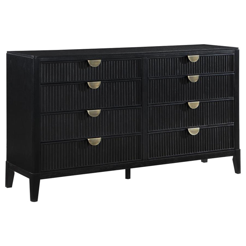 Brookmead 4-piece Upholstered Eastern King Bedroom Set Black-zoom-