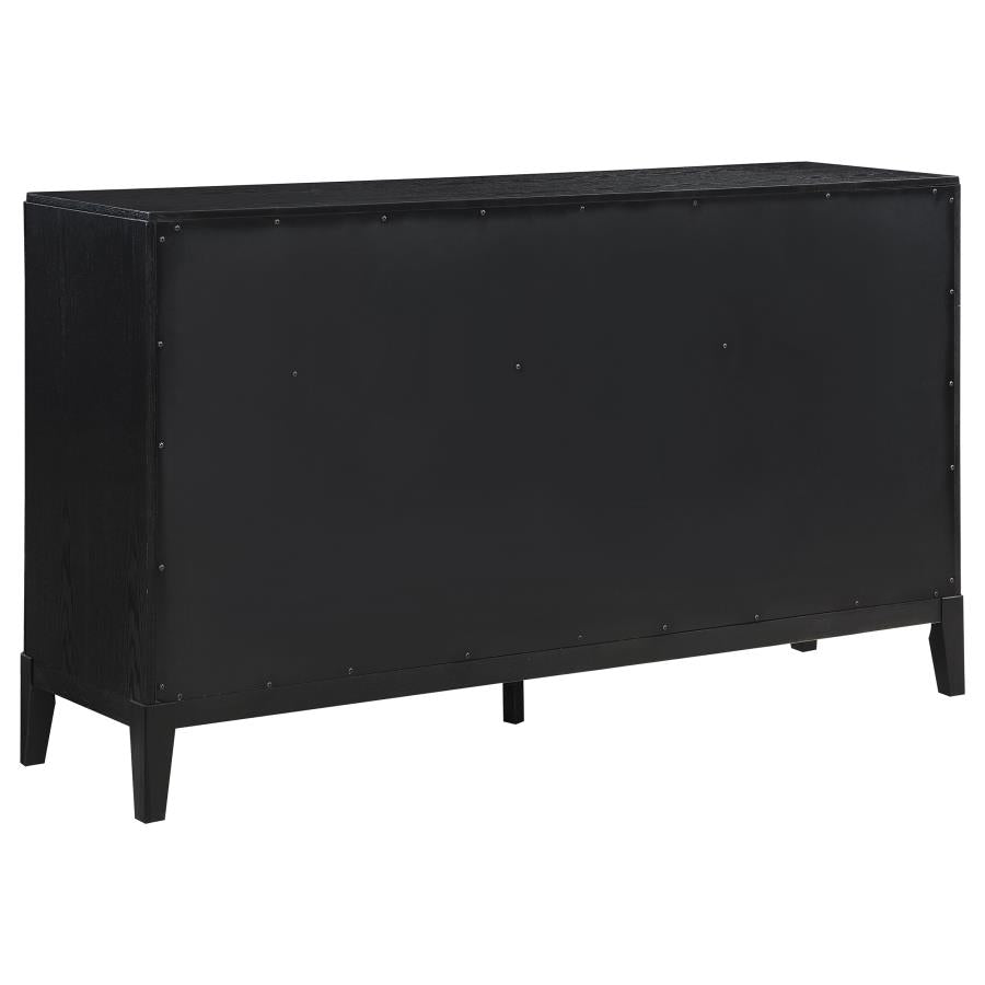 Brookmead 4-piece Upholstered Eastern King Bedroom Set Black-zoom-8