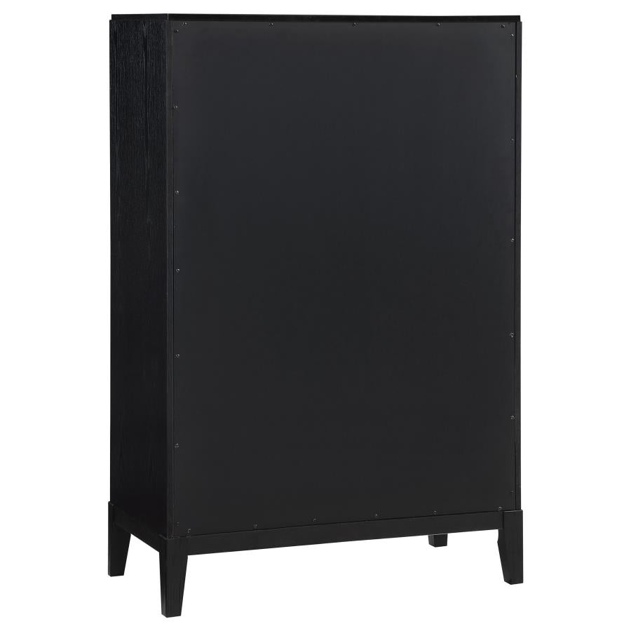Brookmead 5-piece Upholstered Eastern King Bedroom Set Black-zoom-12