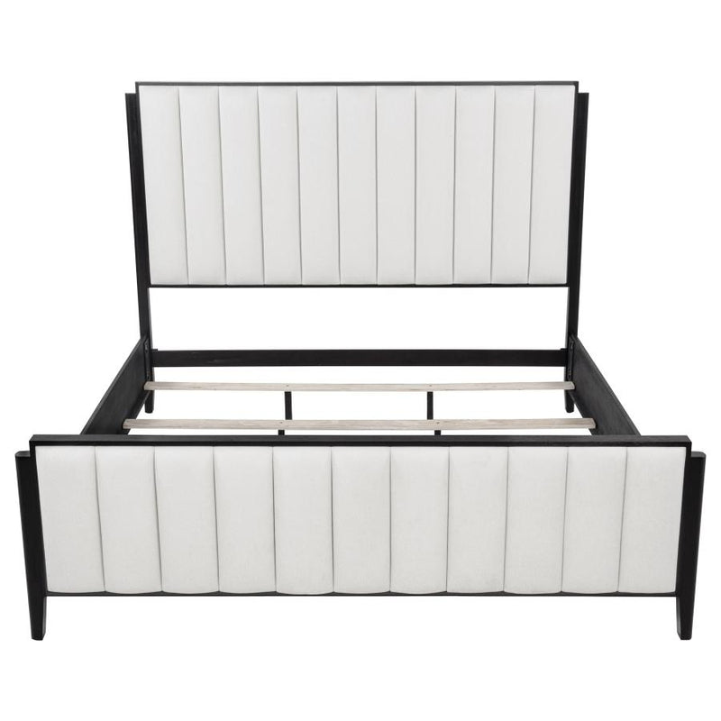 Brookmead 60-inch Upholstered Eastern King Bed Black-zoom-