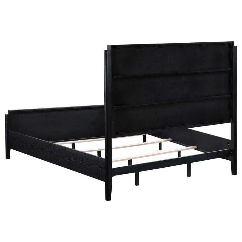 Brookmead 60-inch Upholstered Eastern King Bed Black-zoom-