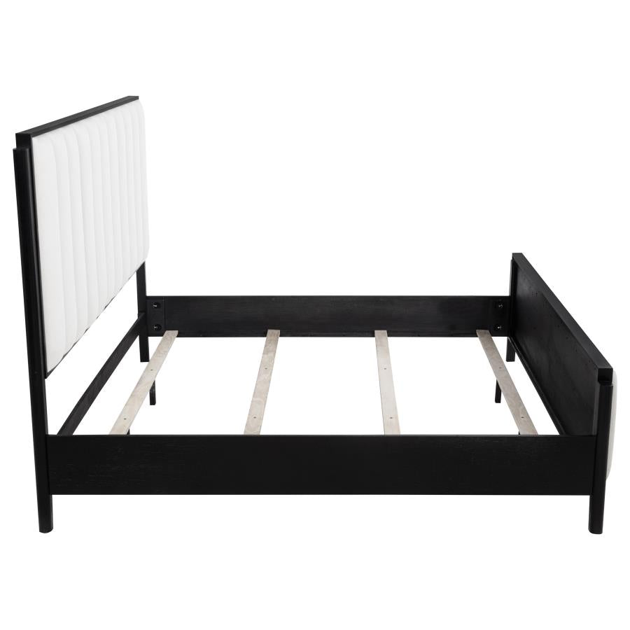 Brookmead 60-inch Upholstered Eastern King Bed Black-zoom-6