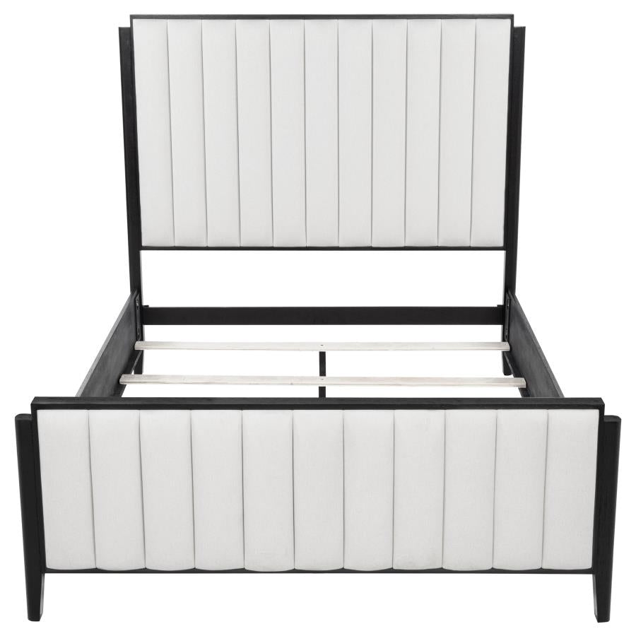 Brookmead 60-inch Upholstered Queen Bed Black-4