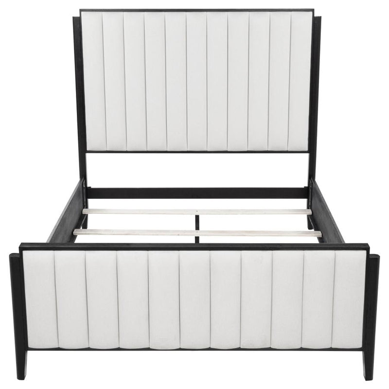 Brookmead 60-inch Upholstered Queen Bed Black-zoom-
