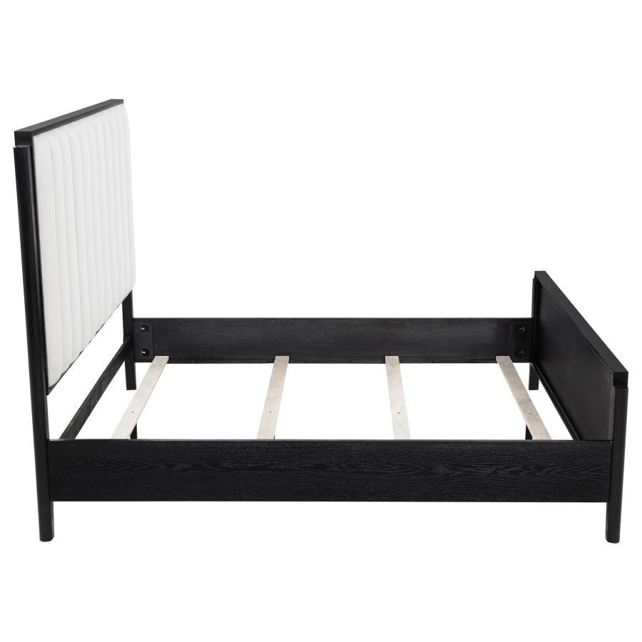 Brookmead 60-inch Upholstered Queen Bed Black-zoom-6