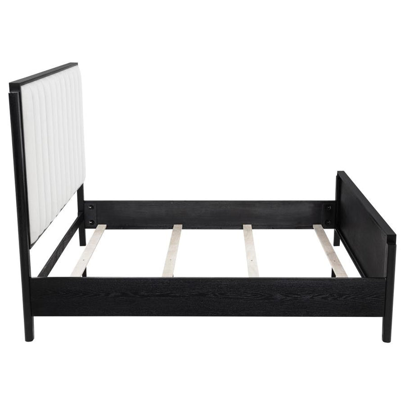 Brookmead 60-inch Upholstered Queen Bed Black-zoom-
