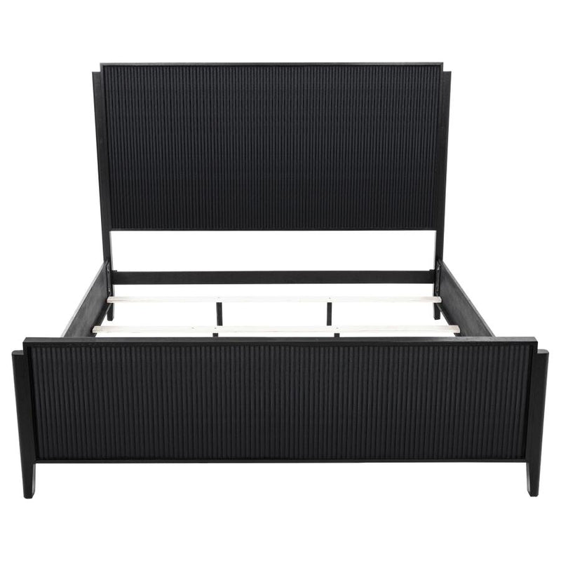 Brookmead Wood Eastern King Panel Bed Black-zoom-