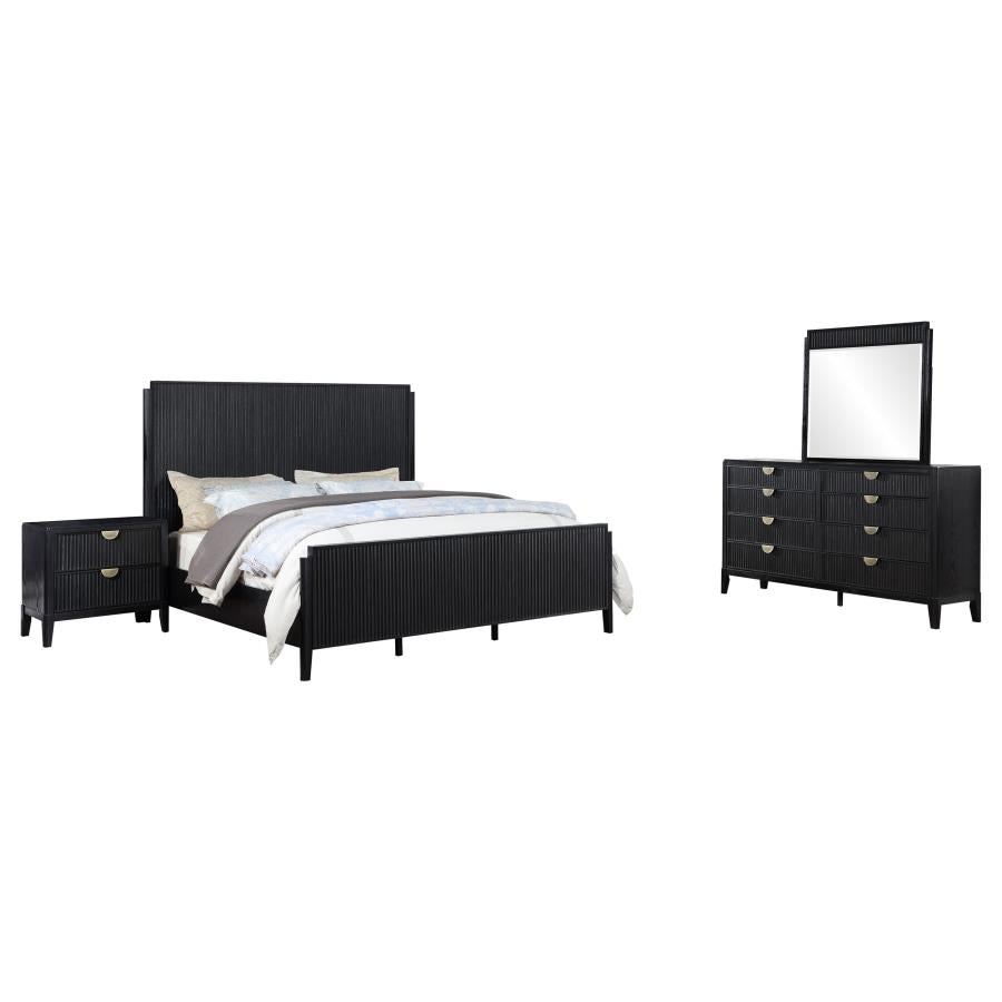 Brookmead 4-piece California King Bedroom Set Black-zoom-2