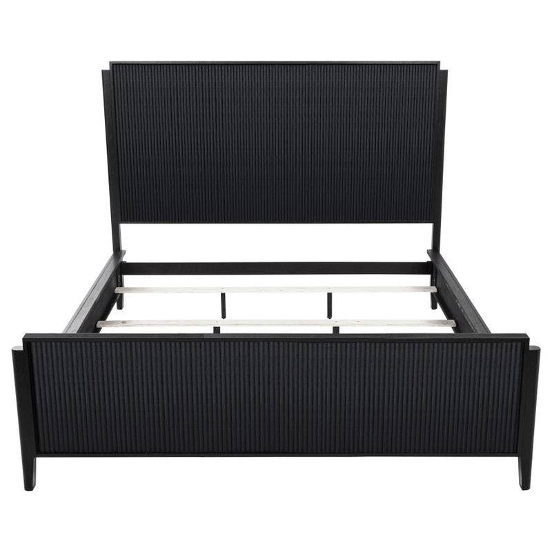 Brookmead Wood California King Panel Bed Black-zoom-